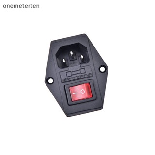 Rten 3Pin iec320 c14 โมดูลปลั๊กฟิวส์สวิตช์ซ็อกเก็ตพาวเวอร์ ตัวผู้ 10A 250V N