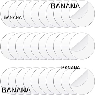 Banana1 แผ่นอะคริลิคใส ทรงกลม เส้นผ่าศูนย์กลาง 5 ซม. หนา 2 มม. 60 ชิ้น