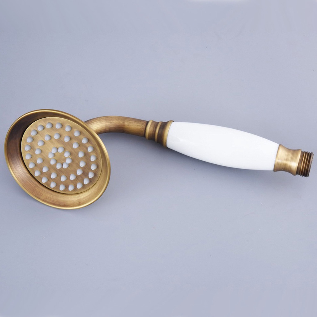 ทองเหลืองโบราณห้องน้ําโทรศัพท์รูปร่างมือสเปรย์หัวฝักบัวมือถือ /ที่ยึดวงเล็บ /1.5ม ท่อ zh351 - รูปที่ 2