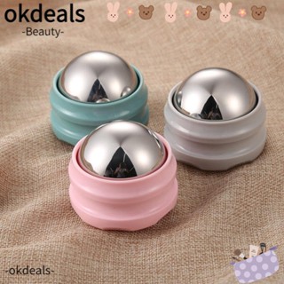 OKDEALS ลูกบอลสเตนเลส ประคบร้อน และเย็น สําหรับนวดมือ และเท้า