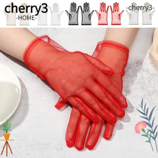 Cherry3 ถุงมือแฟชั่น สําหรับเจ้าสาว งานพรอม 1 คู่