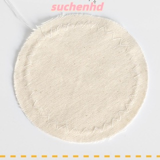 Suchenhd ตัวกรองผ้าฝ้าย สีเบจ แบบเปลี่ยน สําหรับเครื่องชงกาแฟ หม้อสูญญากาศ 10 ชิ้น