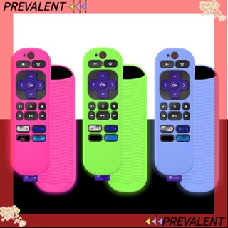 Preva ปลอกหุ้มรีโมตคอนโทรลทีวี กันลื่น กันฝุ่น กันกระแทก สีพื้น สําหรับ TCL Roku RCA1R