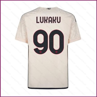 เสื้อยืดแขนสั้น ลายทีมชาติฟุตบอล Away Jersey Lukaku YP2 2023-24 AS พลัสไซซ์ PY2