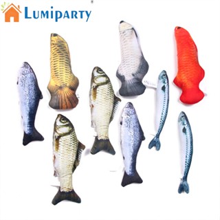 Lumiparty โมเดลปลามิ้นท์จําลอง หลากสี ของเล่นเคี้ยวได้ สําหรับสัตว์เลี้ยง แมว