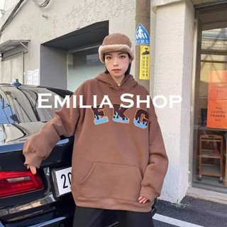 EMILIA SHOP เสื้อกันหนาว เสื้อแขนยาว เสื้อฮู้ด casual มีชีวิตชีวา คุณภาพสูง comfortable WWY23909PU36Z230909