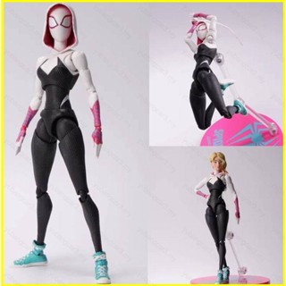 ใหม่ โมเดลฟิกเกอร์ Spider-Man Across the Spider-Verse Gwen Stacy Spiderman ขยับข้อต่อได้ ของเล่นสําหรับเด็ก