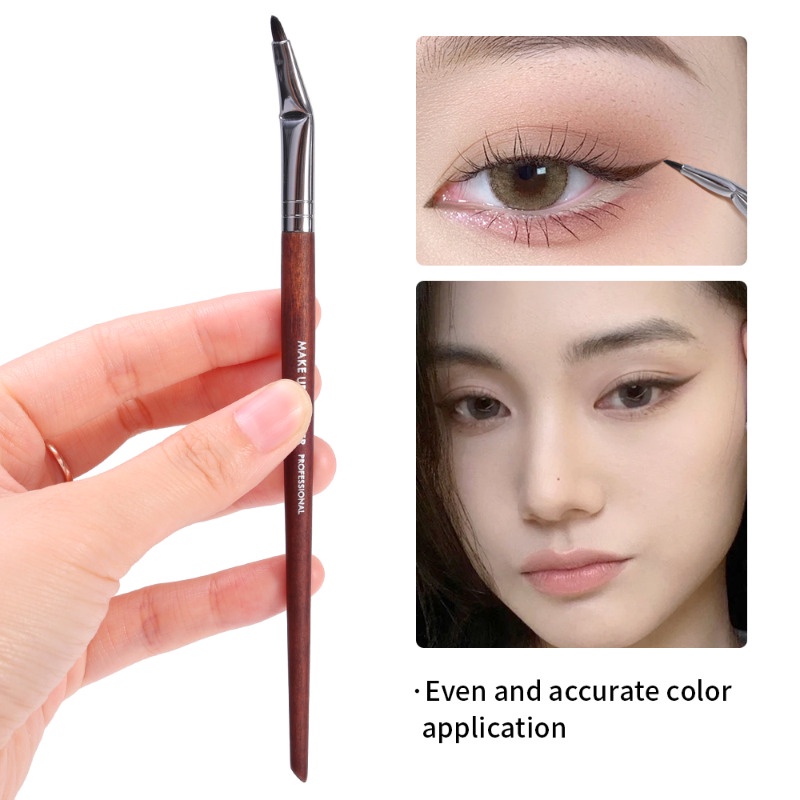 แปรงแต่งหน้า ขนแปรงไฟเบอร์นิ่ม ด้ามจับยาว สําหรับคอนทัวร์ คอนซีลเลอร์ อายไลเนอร์ - รูปที่ 3