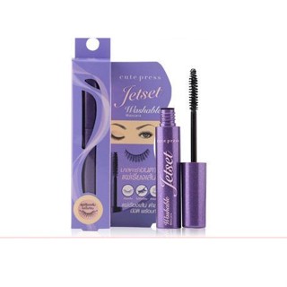 ♦️ของแท้·ส่งด่วน·ถูก♦️Cute Press Jet Set Washable Mascara #74321 : cutepress คิวท์เพรส มาสคาร่า เจ็ท เซ็ท มาสคาร่า dayse