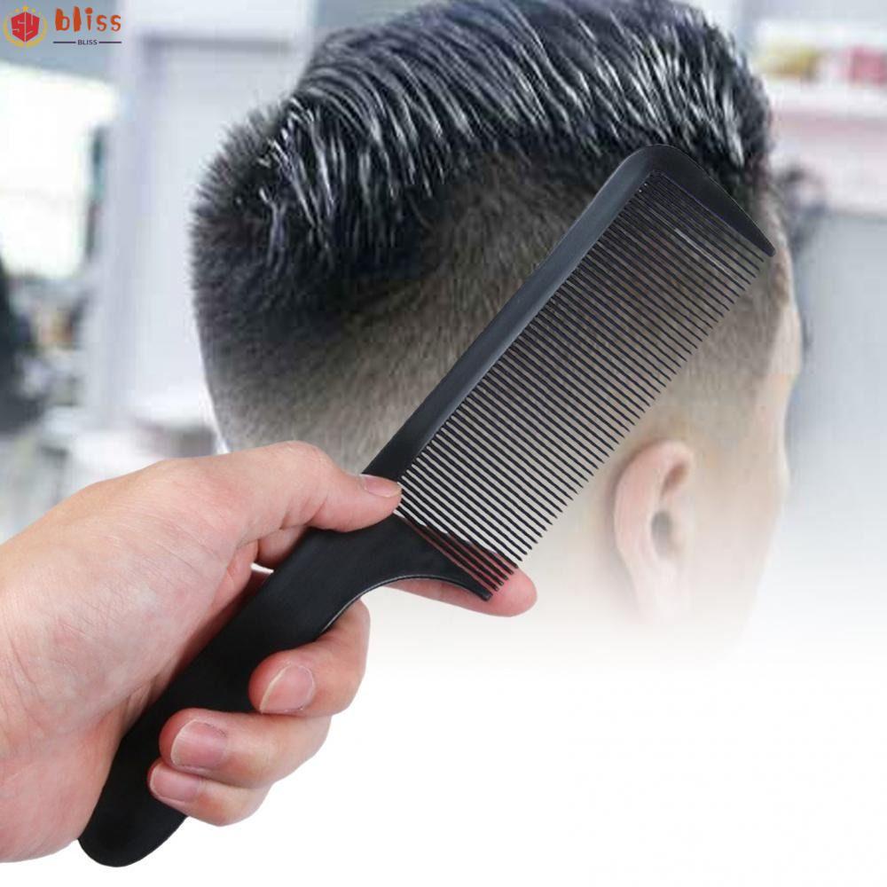 Blliss หวีพลาสติก ทนความร้อน โค้ง ด้านบนแบน ป้องกันไฟฟ้าสถิตย์ สําหรับตัดผมผู้หญิง