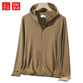 UNIQLO Upf50+ เสื้อแจ็กเก็ตกันแดด เสื้อแจ็กเก็ต มีฮู้ด ป้องกันรังสียูวี ระบายอากาศได้ดี ป้องกันแดด เหมาะกับฤดูร้อน สําหรับผู้ชาย/ผู้หญิง