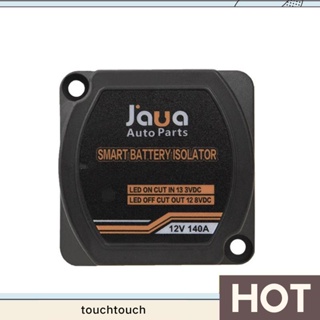 Jaua อะไหล่รีเลย์แบตเตอรี่คู่ 12V 140A หน้าจอดิจิทัล VSR แบบเปลี่ยน สําหรับรถยนต์ RV Yacht Isolator