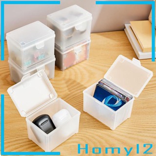 [HOMYL2] กล่องเคส ขนาดเล็ก วางซ้อนกันได้ สําหรับเก็บการ์ด 2 ชิ้น