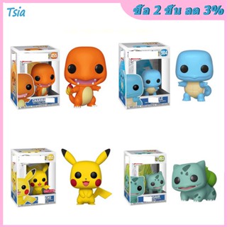 ตุ๊กตาฟิกเกอร์ Pop Pokemon Pikachu Bulbasaur Charmander ของเล่นสําหรับเด็ก