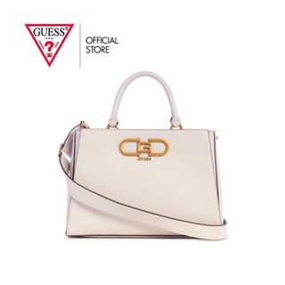 GUESS กระเป๋าสะพายผู้หญิง รุ่น VB898206 FLEET GIRLFRIEND SATCHEL สีขาว