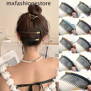 Mxfashione หวีจัดแต่งทรงผม หนังเทียม รูปตัว U สําหรับเด็ก