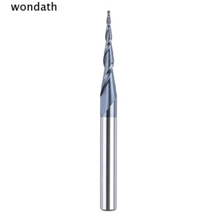 Wonda ดอกสว่านเราเตอร์เอ็นมิล เหล็กทังสเตน R1.0*30.5*D6*75 CNC ทนทาน สําหรับแกะสลัก CNC