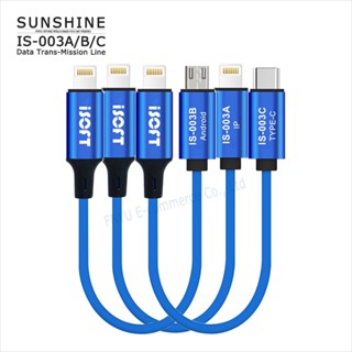 สายเคเบิลส่งข้อมูล SUNSHINE ISOFT IS-003A IS-003B IS-003C สําหรับ Apple Android C