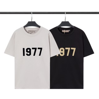 เสื้อยืดแขนสั้น ผ้าฝ้าย พลัสไซซ์ ลาย FOG 1977 สําหรับผู้ชาย และผู้หญิง