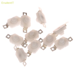 [ErudentT] ปุ่มกดสวิตช์ไฟฉาย 1.5A 2pin ขนาดเล็ก สีขาว 10 ชิ้น [ใหม่]