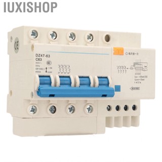 Iuxishop DZ47LE-63 C63 4P Miniature Circuit Breaker 400V 63A DIN Rail Mounted