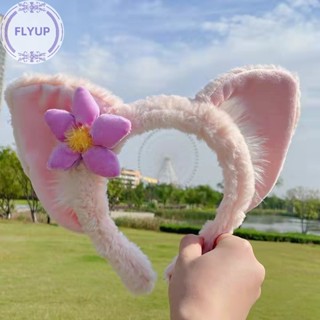 Flyup Kawaii Linabell Fox Stellalou ยางรัดผม แต่งหูสุนัขจิ้งจอก ดัฟฟี่ ขนาดเล็ก สีชมพู สําหรับเก็บสะสม