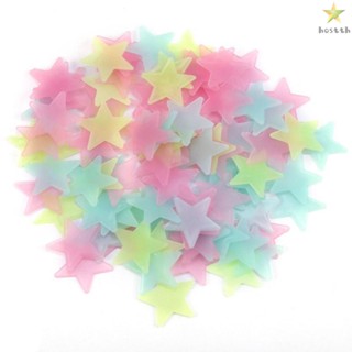 Gorgeous Wall Sticker with 100Pcs Night-luminous Fluorescent Glow Stars