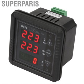 Superparis Generator Frequency Tester  6-In-1 Meter Voltage 3-Digit Power Factor for AC voltage Current