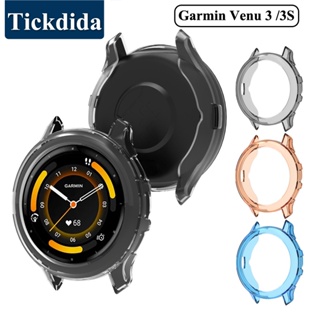 เคสป้องกัน สําหรับ Garmin Venu 3 3S สมาร์ทวอทช์ กรอบป้องกัน นิ่ม คริสตัลใส TPU เคส สําหรับ Garmin Venu 3S