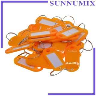 [Sunnimix] ป้ายแท็กชื่อ ID กุญแจ สีฟ้า สําหรับกระเป๋าเดินทาง 50 ชุด