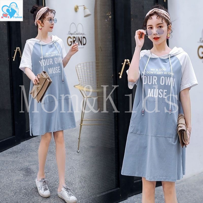 Mom & Kids เสื้อกันหนาว มีฮู้ด แฟชั่นเกาหลี สําหรับคุณแม่ตั้งครรภ์
