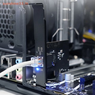 Thsun Gigabit อะแดปเตอร์การ์ดเครือข่ายอีเธอร์เน็ต PCI 10 ม. 100 ม. 1000Mbps RJ45 LAN รองรับ Windows Linux TH