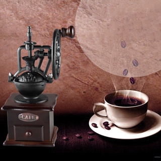 1Buycart สไตล์วินเทจเครื่องบดกาแฟด้วยตนเองในครัวเรือน Coffee Bean Mill Hand Crank เครื่องบด