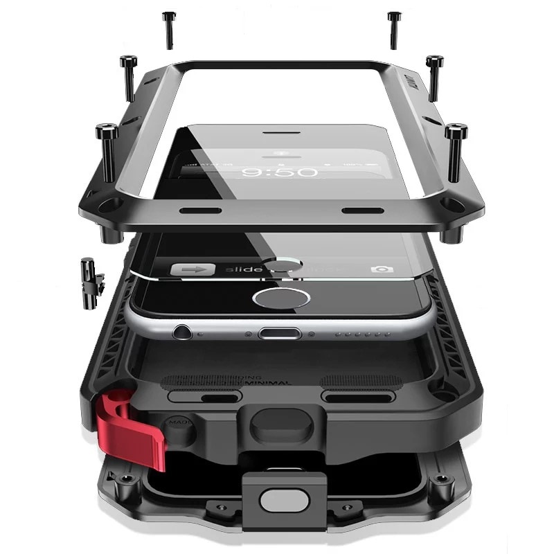 IPhone 17 16 15 14 13 12 11 Pro Max XR X XS Max 7 8 Plus อลูมิเนียมโลหะกรณี Heavy Duty กันน้ํากันกระแทกเกราะฝาครอบโทรศัพท์ปลอก