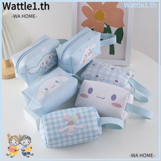 Wttle กระเป๋าดินสอ หนัง PU ลายการ์ตูนสุนัข Cinnamoroll น่ารัก สีฟ้า สําหรับเด็ก