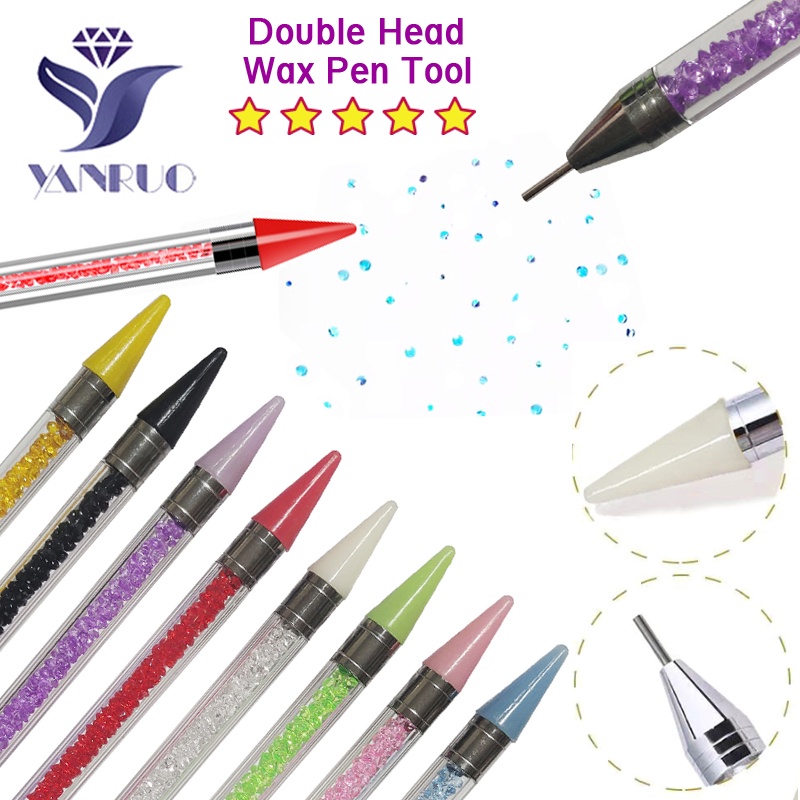 Nail Gem Crystal Rhinestone Picker Pen Dotting Wax Nail Art Craft