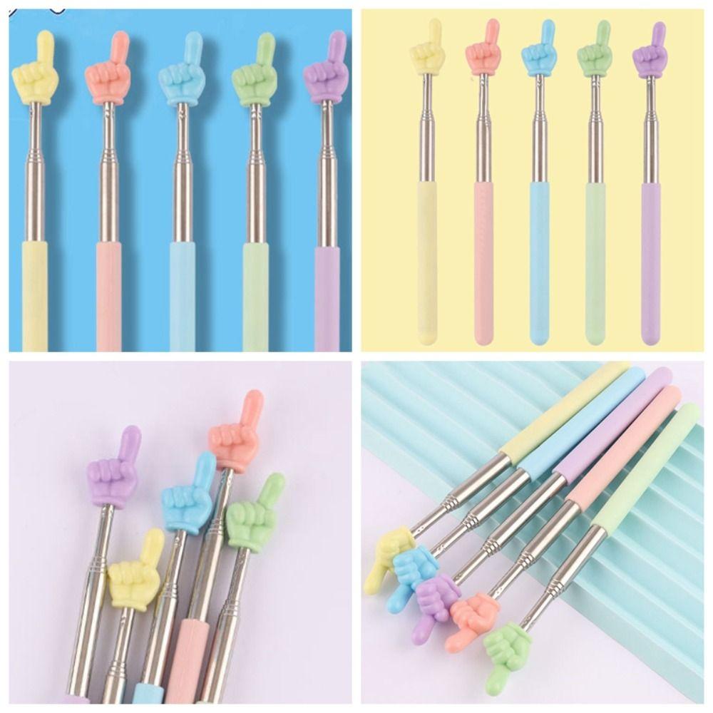 Qqmall ไม้ชี้อ่านหนังสือ กันลื่น ยืดหดได้ ขนาดเล็ก แบบพกพา สําหรับเรียนการสอน - รูปที่ 3