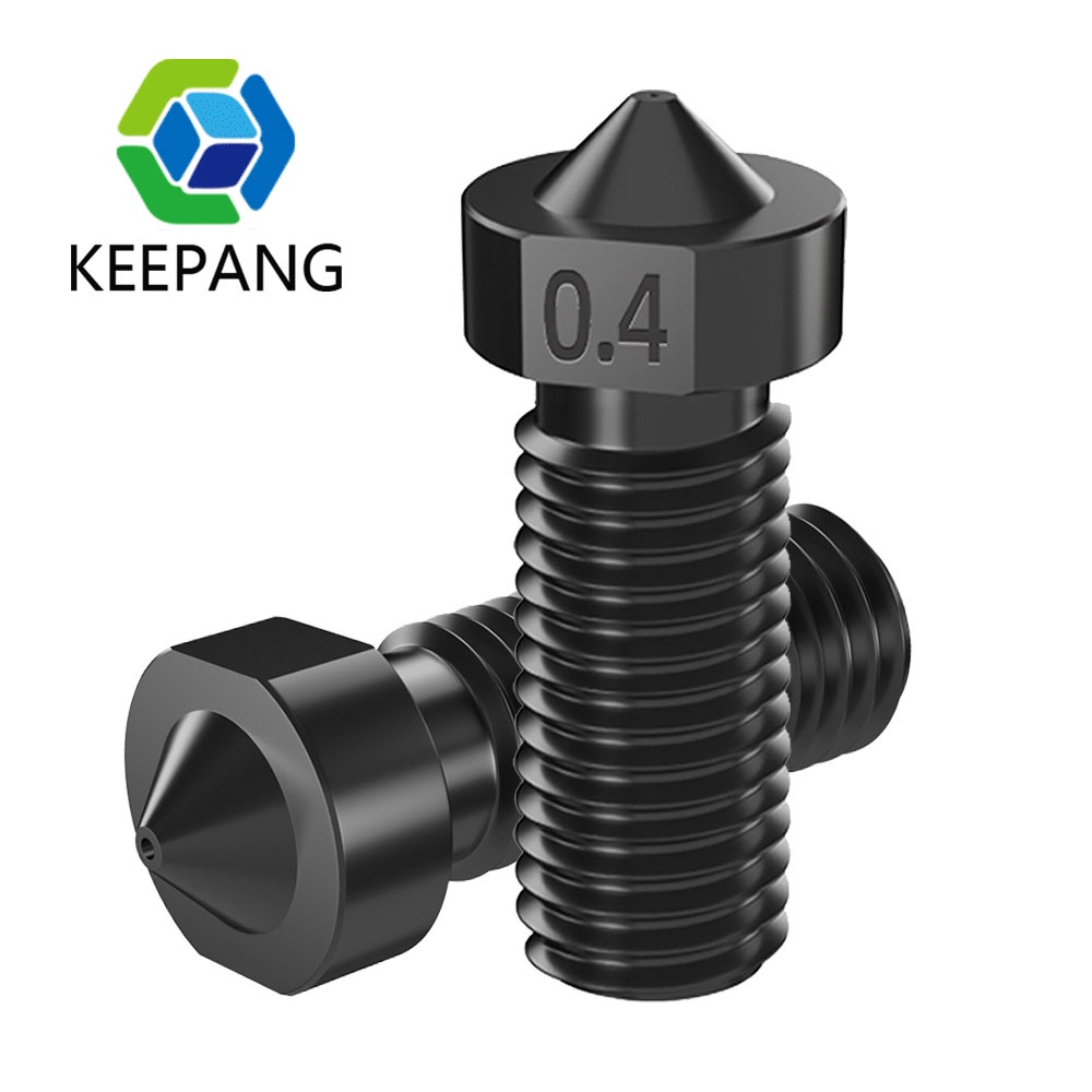 4Pcs 3D Printer Hardened Steel Volcano Nozzles Hardened Volcano Nozzle For E3D V6 Volcano M6 1.75mm 