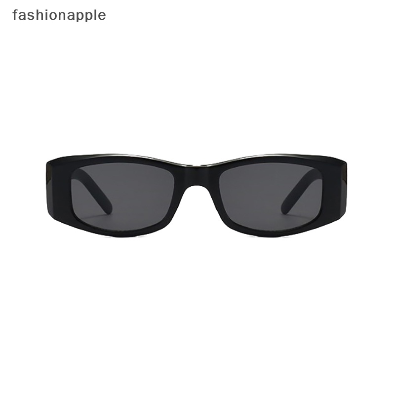 [fashionapple] แว่นตากันแดดแฟชั่น กรอบสีดํา ลายตัวอักษร สไตล์พังก์ ฮิปฮอป สําหรับผู้หญิง ผู้ชาย พร้อมส่ง