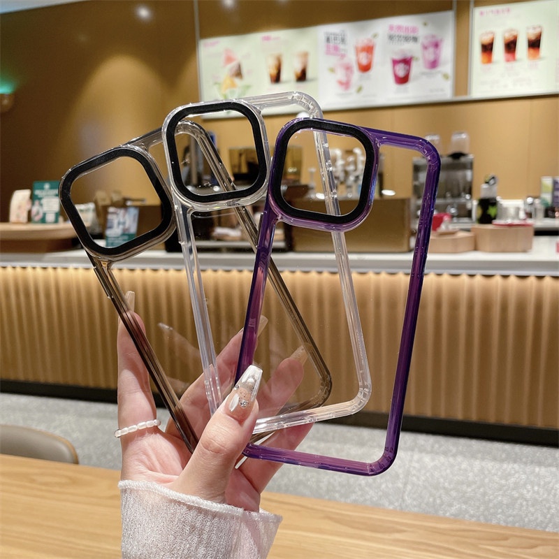 เคสอะคริลิคใส กันกระแทก สําหรับ iPhone 15 14 13 12 11 Pro Max X XR XS Max 15 Plus