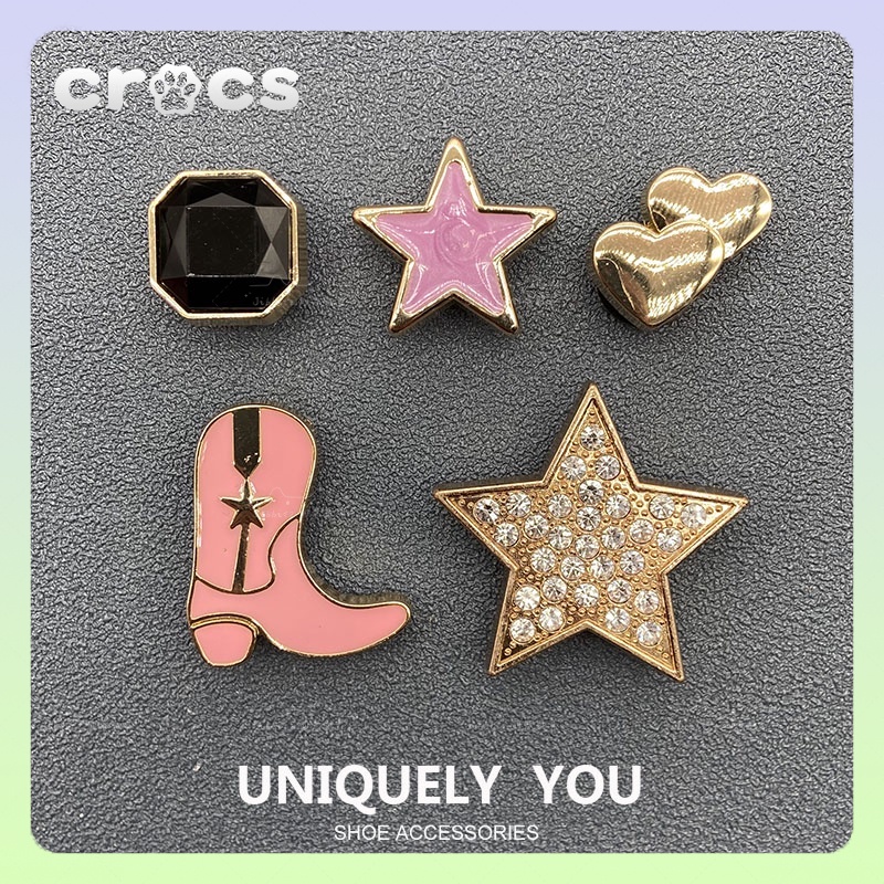 jibbitz crocs Metal pink high heels jibbitz set crocs jibbitz jibbitz crocs เกาหลี jibbitz crocs ของแทั