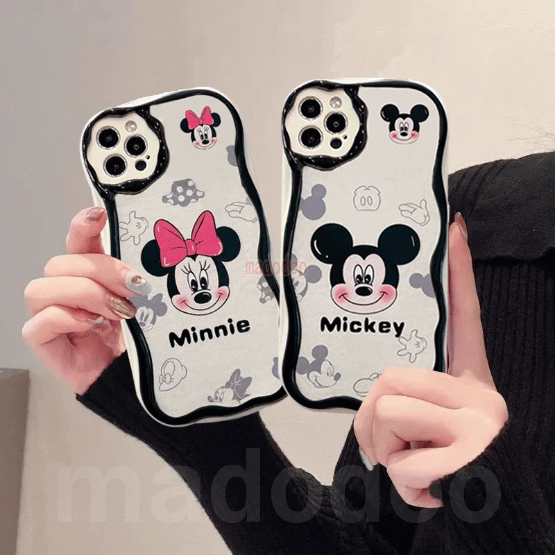 เคส Cute Couple OPPO A3 A60 A79 A18 A38 A78 A77 5G A58 A57 A17 A17K A16 A16K A16E A16S A74 A95 A94 A93 A76 A96 A55 A54 4G A15 A15S A53 A33 A52 A72 A92 A31 A7 A5S A12 A11K A9 A5 A1K A3S A12E F11 Mickey Minnie Cartoon Airbag Shockproof Phone Case NY 60