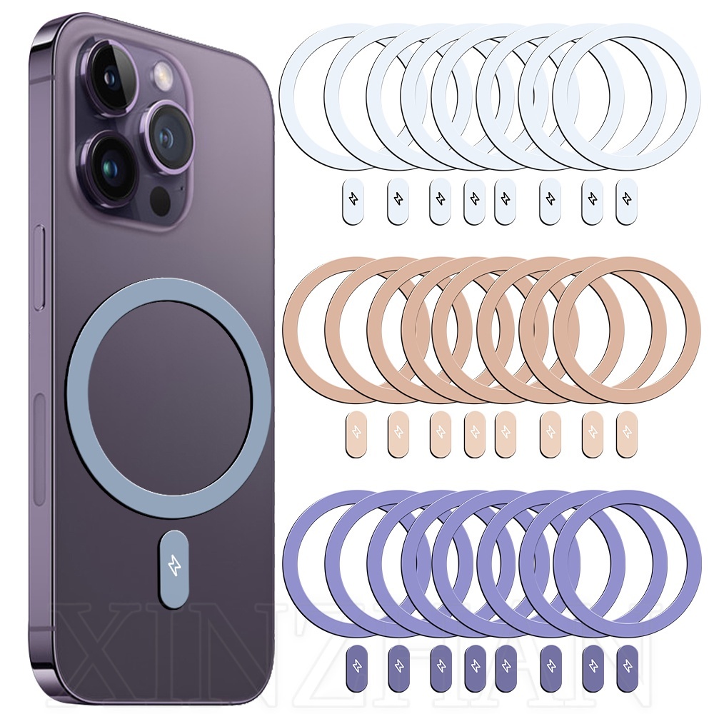 UGREEN แหวนโลหะแม่เหล็กสําหรับ iPhone 14 13 12 Pro Max Case แหวนสติ๊กเกอร์ชาร์จไร้สาย