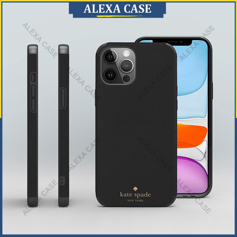 Kate Spade เคสโทรศัพท์สําหรับ iPhone 16 Pro Max / iPhone 15 Pro Max / iPhone 14 Pro Max / iPhone 13 Pro Max / XS Max / iPhone 8 Plus Anti-fall Lambskin เคสป้องกัน TMIUZO