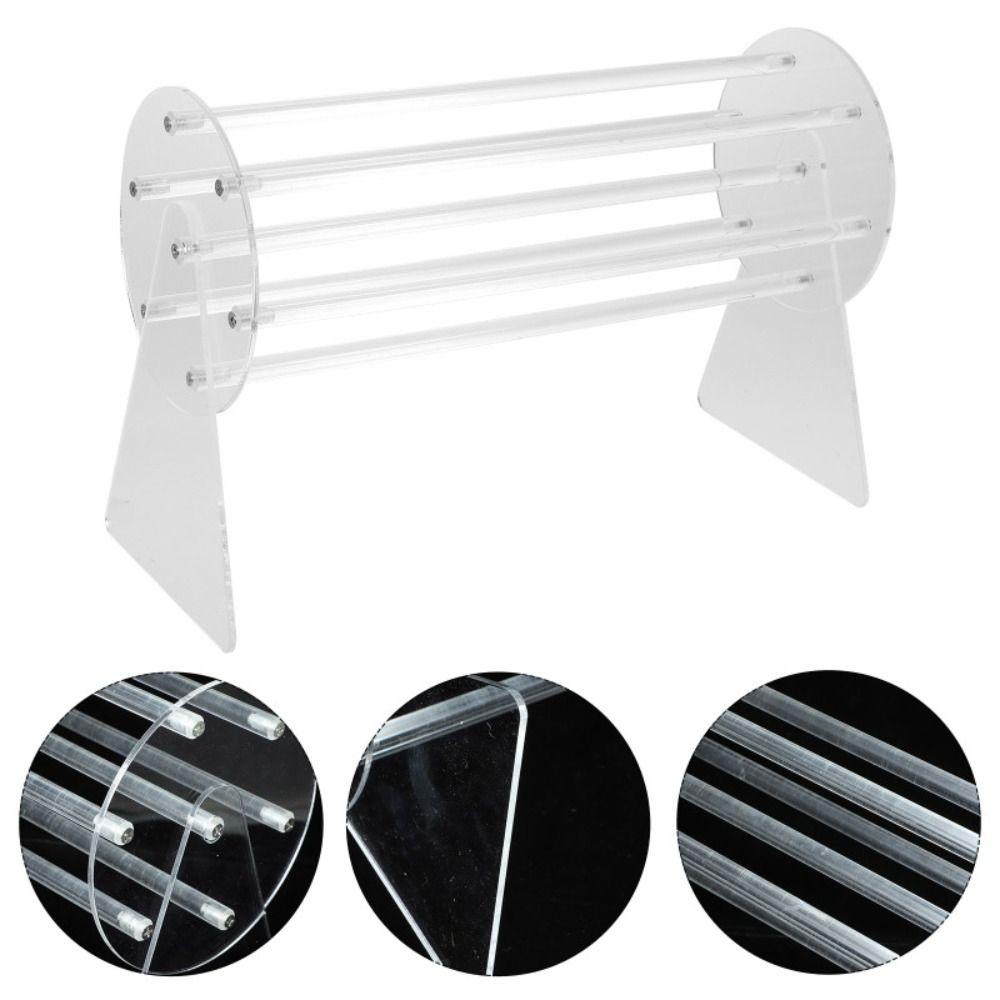 Tonfashion ขาตั้งอะคริลิคใส หมุนได้ 360 องศา สําหรับจัดระเบียบกิ๊บติดผม - รูปที่ 7