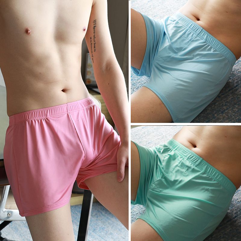 Kingdafa ฤดูร้อน Breathable ผู้ชายชุดชั้นใน Plus ขนาด L-5XL ผ้าเย็นผู้ชายนักมวยกางเกงขาสั้นผู้ชายชุดชั้นในชุด