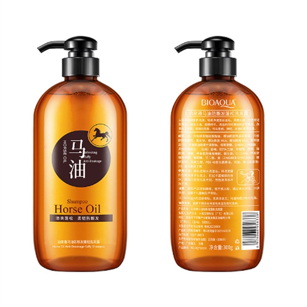 Top Horse Oil Shampoo Deep Hydration Healthy Shiny Hair Natural Nutrients Nourishing Formula Fragrant Shampoo Moisturizing Shampoo Hair Transformation Quality
