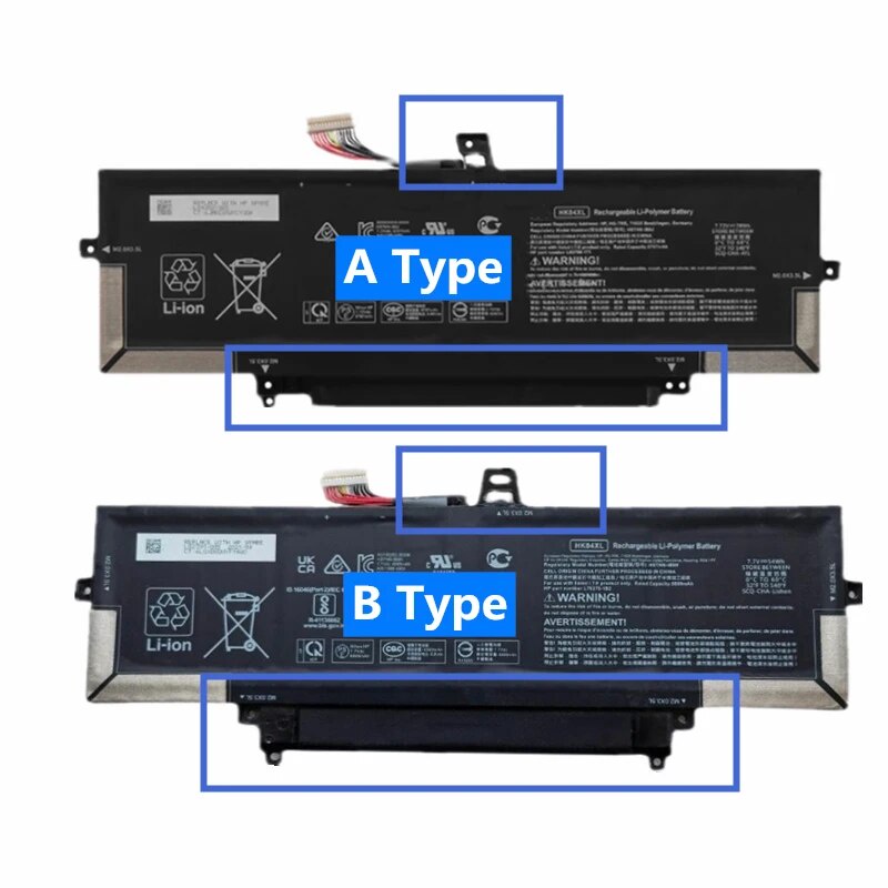 แบตเตอรี่แล็ปท็อป HK04XL For HP EliteBook X360 1030 G7 G8 1040 G7 Notebook L84352-005 L82391-006 HST