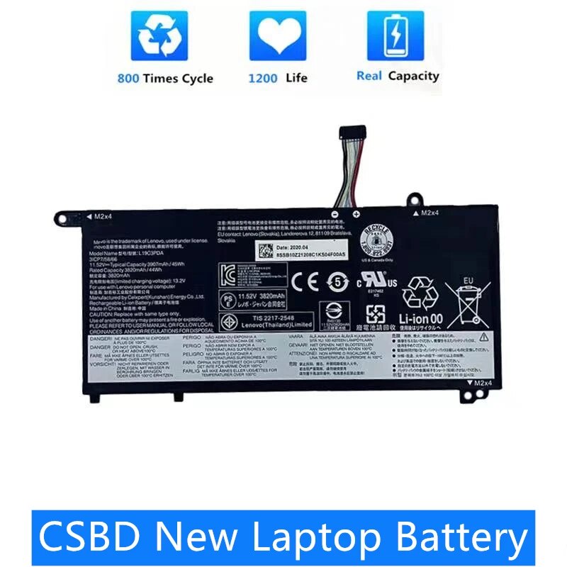 แบตเตอรี่แล็ปท็อป L19D3PDA Lenovo Thinkbook 14 15 G2 Itl Are Thinkbook 14 15 G3 Acl Itl L19C3PDA L19