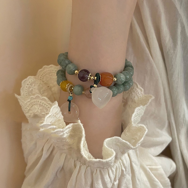 สร้อยข้อมือ จี้รูปดวงจันทร์ และดาว และดอกไม้ แบบเรียบง่าย แฟชั่นใหม่ สไตล์ญี่ปุ่น และเกาหลี